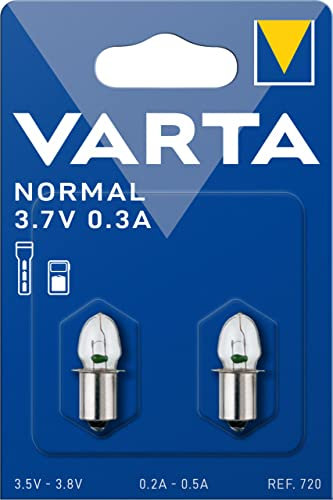VARTA Ampoules 720, lot de 2, 3,7V, 0,3A