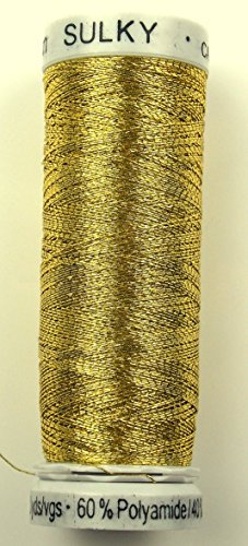 GUTERMANN 709760/7004 | Old Gold Sulky Metallic Machine filo da ricamo | 200 m