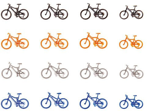 FALLER FA180445 180445 Mountain Bikes 16/ Scenery and Accessories Bauset, One Size