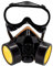 TRIXES Set mit 1 x Kostümmaske mit Zwei Filtern und 1 x Schutzbrille - Ideal für Kostüme Karneval Cosplay