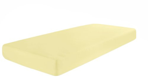 Dormisette Q371 Elastic-Jersey-Spannbetttuch mit Elasthan, Größe: 180-200 x 200-220 cm, vanille