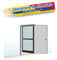 Zanzariera porta battente 100x240cm riducibile marrone telaio alluminio 0951