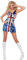Smiffy's Fever All That Glitters Rule Britannia Costume (Large) - Women: 16-18
