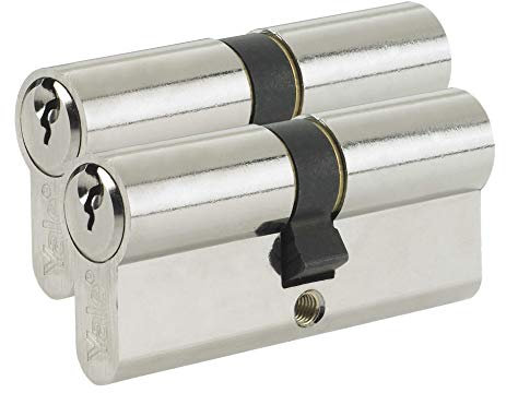 Yale B-ED3545KA-SNP - Euro Cylinder Lock - Keyed Alike - 35/45 (90mm) / 35:10:45 - Nickel Finish - Standard Security - 2 Cylinders - Polybag