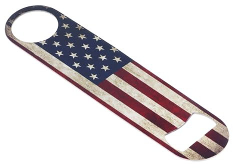Rogue River Tactical Flaschenöffner mit USA-Flagge, strapazierfähig, Geschenk, patriotisch, USA, Vintage, rustikal