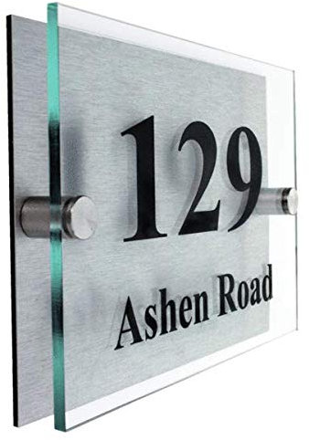 Acrylic Master House number sign (8 x 5.5)