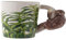 Puckator Faultier Tasse mit 3D Faultier am Henkel weiß, Bedruckt, 100% Keramik, in Geschenkverpackung.