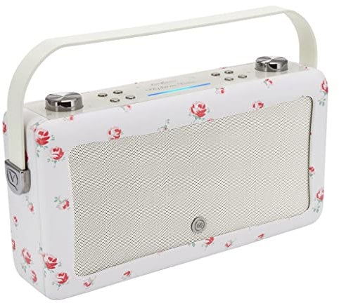 VQ Cath Kidston Hepburn Voice Smart Portable Bluetooth Speaker with Amazon Alexa Voice Control 20W Wireless Speakers with Bluetooth. Rechargeable Speaker with 8-Hour Playtime - Scattered Rose
