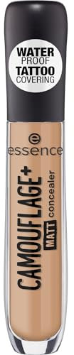 essence cosmetics CAMOUFLAGE+ MATT concealer, Abdeckstift, Nr. 50 warm toast, nude, mattierend, matt, vegan, ölfrei, wasserfest (5ml)
