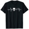 Badminton Herzschlag Federball Spieler T-Shirt