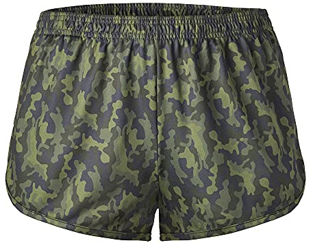 SOFFE Men's Printed Running Shorts, 2.25 Inseam, Silkie Ranger Panty, Traditional Camo, X-Large