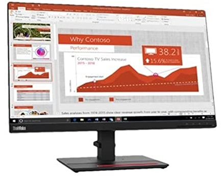 Lenovo ThinkVision T24i-20 - Monitor LCD WLED Full HD de 23,8, 16:9, color negro