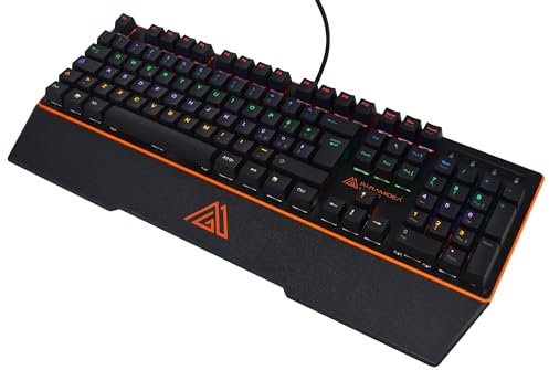 PYRAMIDEA Tastiera Meccanica da Gaming Professionale USB Layout Italiano QWERTY Illuminazione RGB Colore Nero PG100PRO