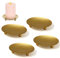 Kerzenhalter Golden,RoadLoo 4 Stück Säulenständer Kerzenhalter Vintage Metall Kerzenplatte Stumpenkerzenhalter für Räucherkerzen Spa Hochzeit Gebet Home Party Dekoration Geschenk Abendessen (7 x 1 cm)