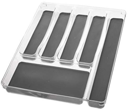 Range Couverts 6 Compartiments - Organiseur pour Tiroir de Cuisine – Résistant Durable Ecologique (40 x 32 cm)