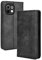 GOKEN Leder Folio Hülle für Xiaomi Mi 11 Lite 5G NE | Mi 11 Lite 5G | Mi 11 Lite, Lederhülle Brieftasche, Flip PU/TPU Handyhülle Schutzhülle Case Cover mit Ständer Funktion (Schwarz)