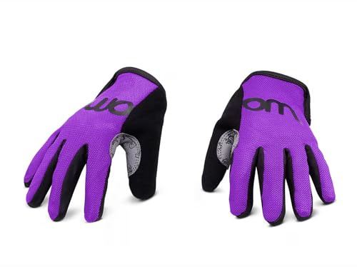woom TENS Bike Gloves, Child’s & Youth Bicycle Full Finger Protection with Grip for Road Cycling & Mountain Biking (Boys & Girls) - Purple - 5