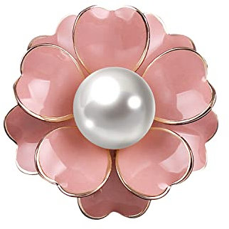 JJWNMLL Fleur de femme perle artificielle émaillée broche en alliage épingle corsage blanc accessoires vestimentaires élégant et populaire durable