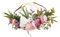TSHAOUN Blumen Stirnband Haarband Blumenkranz, Blumenkrone Haare für Frauen, Hochzeit Party Damen Haarband Rose Blumenkopf TragenMit Band, Braut Hochzeit Haarschmuck für Damen Mädchen (1 Stück)
