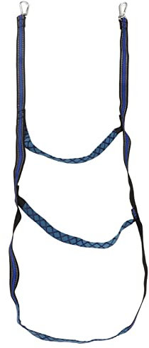 Strickleiter Für Yachten, Kajaks, Schlauchboote, Marineboot, Strickleiter, Einstiegstreppe mit Haken, Nylon, Blau, Tragbar, Faltbar(3-Stufen-Leiter)