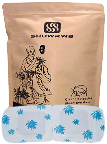 SHUWRWB Qiai Selbstheizende Dampf-Augenmaske, 10 Packungen für besseren Schlaf und Augenspa, reduziert Augenringe und Schwellungen, lindert Ermüdung der Augen, trockene und juckende Augen, reduziert