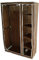 LANTUS XL Kleiderschrank Stoff Regal,Garderobenschrank,Campingschrank Stoffkleiderschrank mit Kleiderstange,Garderobe,DIY Innenraum Stoffkleiderschrank Vlies,110 * 45 * 178cm-Braun
