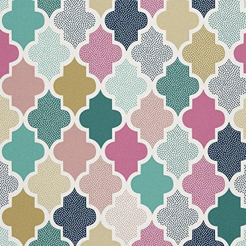 HEKO PANELS Oxford Wasserdichte Meterware Canvas Polyester Stoff Zum Nähen - Möbel- und Dekostoffe - Handwerken Wasserabweisend Blickdicht Geometrisches Muster - 1 Meter 155 x 100 cm