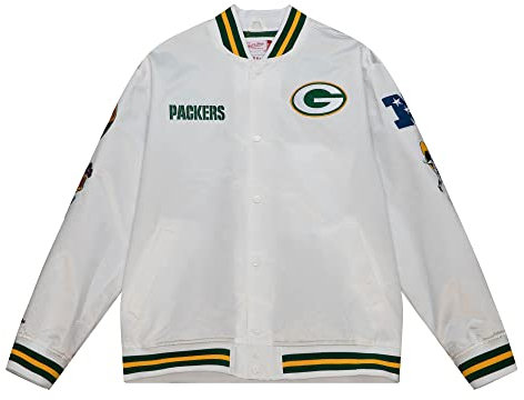 Mitchell & Ness NFL Hometown LW Satin Jacket - Green Bay Packers, L