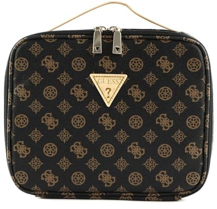 GUESS Wilder Travel Cosmetic Organizer Case Brown