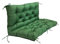 Outdoor Swing Cushions with Backrest,Replacement Cushions for Patio Porch Garden Swing Chair,Waterproof Cushions For Outdoor Furniture Bench,2 or 3 Person Seat Cushions (Dark Green, 47.2x39.4in)
