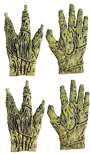 PACKOVE 2 STK Vinyl-Handschuhe Halloween-geisterhandschuhe Halloween-Cosplay-Handschuhe Alien-Handschuhe Vampirmörder-affenhände Killer-Zombie-kostüm Latexkralle Tragen Clown Zubehör