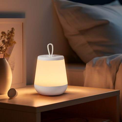 Diboniur Lampe de Chevet Tactile Veilleuse LED, Multicolore Veilleuse Bébé Veilleuse Enfant Rechargeable, Lampe de Chevet Chambre Veilleuse Adulte avec Télécommande, Mode Chaud 13 Couleurs RVB