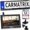 CARMATRIX Funk Solar Auto Rückfahrkamera solarbetrieben im Nummernschild mit 4,3 Zoll Monitor Rückfahrsystem Solarpanel im Kennzeichenhalter kabellos Digital zum Nachrüsten ohne Bohren (Solar 1)