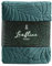 ESSEX - Kuscheldecke Leafline, 150 x 200 cm, Decke, 100% Polyester, Sofadecke, Blätter - Grün