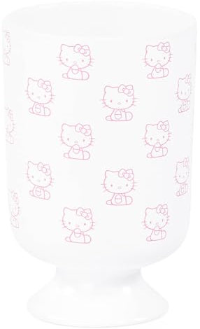 Vaso de baño de Hello Kitty, color rosa y blanco, soporte para cepillo de dientes/lápiz, accesorio de baño