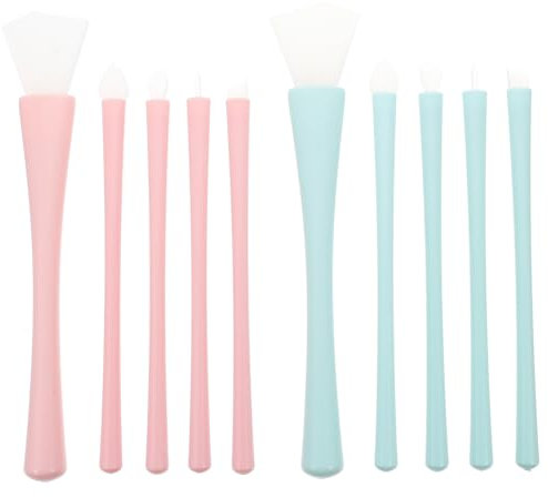 FRCOLOR Lot de 2 pinceaux de maquillage en silicone applicateur de maquillage applicateur de maquillage pour liner pinceau eye-liner brosse beauté pour la boue gel de silice