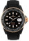 Lorenz - Sportliche Herrenuhr - Doppeleinspritzung Special Edition - Automatikuhr Subaqueo 030197BK mit Armband aus Harz, Modern