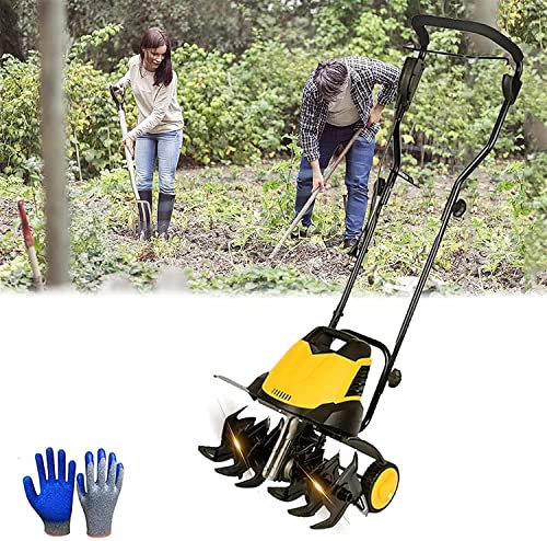 Garden Gear Motobineuse électrique 2400 W à faible bruit, largeur de labourage 45 cm, profondeur de travail 22 cm, vitesse 420 tr/min, cultivateur et rotavateur pour pelouse, légumes (rallonge de 10