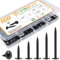 VGBUY Kit assortito di 160 viti per legno a testa tonda modificata n. 8, in acciaio inox 410, metallo rapido zincato, viti autofilettanti, 6 misure (1/2, 3/4, 1, 1-1/4, 1-1/4, 1-1/2, 2)