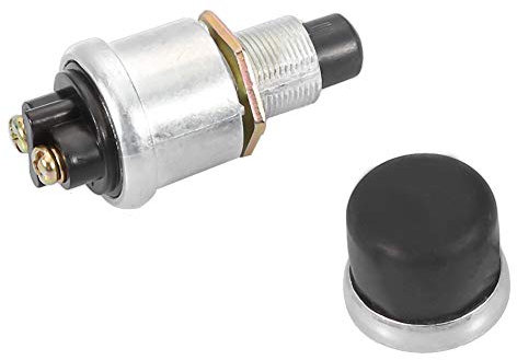 TKSE Bootsschalter, 2-polig, 12 V, 20 A, Wasserdicht, für Auto, Boot, Fahrrad, Druckknopf, Hupe, Motorstart, Robust, Universell