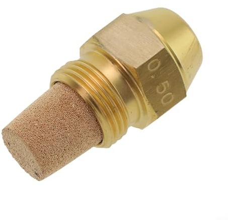 Oil Burner Nozzle,Diesel Spray Nozzle Boiler Burner Nozzle Varnish and Oil Buildup Resistant 60 Degree Spray Angle(0.5 60°)