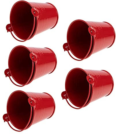 Levemolo 5stücke Eisen Blumentöpfe Im Landhausstil Mini Eimer Für Sukkulenten Und Pflanzen Dekorative Pflanzgefäße Für Balkon Und Garten Langlebig Und Farbenfroh Für Und