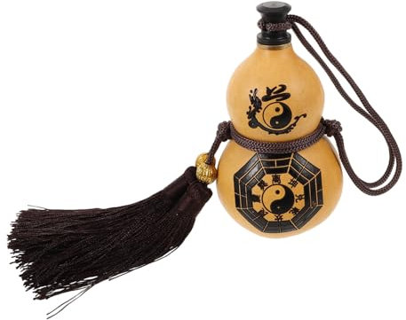 HOLIDYOYO Natürliche Weinkürbis-trinkflasche Tragbarer Kürbis-weinhalter Für Hotelbar-restaurant Im Freien