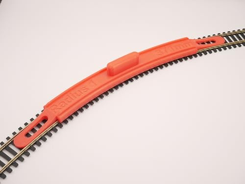 HO/OO 1:76 1st Radius 371mm Curve design for 00/H0 scale track with 67mm track spacing. Compatible with Hornby and Peco