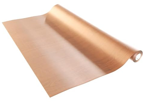 Vénilia Klebefolie Deco Standard, Erle hell Holzoptik, 45 cm x 2 m, selbstklebende Möbelfolie, Dekofolie, Küchenfolie, Tapete, PVC ohne Phthalate, Made in EU