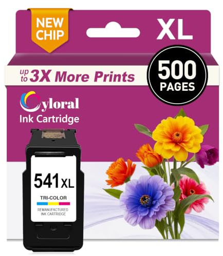 Cyloral CL-541 Druckerpatronen für Canon 541 Pixma TS5150 MG3650s MX475 | Canon Pixma MG3650 MG3600 MX525 TS5151 TS5100 MG4250 MG3550 MG3250 MX470 MG3255 Canon Druckerpatronen 541 XL 541XL Farbe
