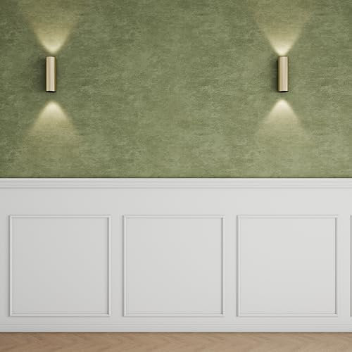 Colingmill 3 Set Accent Wall Molding Kit Premade Wainscoting Panels Wall Molding Peel and Stick Panel White Pre Cut Trim for Walls Picture Frame Molding for Home Decoration(31.5x31.5 Inch)