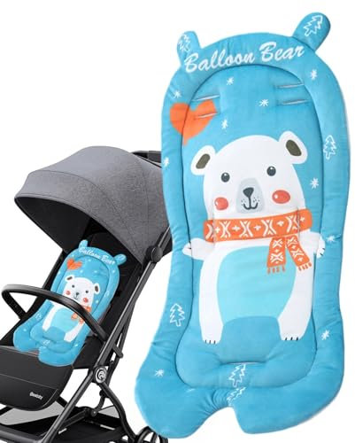 Kinderwagenkissen, atmungsaktiv, weiches Polster, warme Sitzeinlage für den Winter, bequeme Kinderwagen-Auskleidung, ideal für und Mädchen, bietet gemütliche Unterstützung, wenig