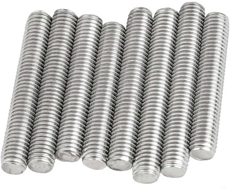 M6 M8 304 Edelstahl Vollgewinde-Stangenschraube, Stange ohne Kopf, Bolzengewinde, Vollgewindebolzen(M6x60mm(3PCS))