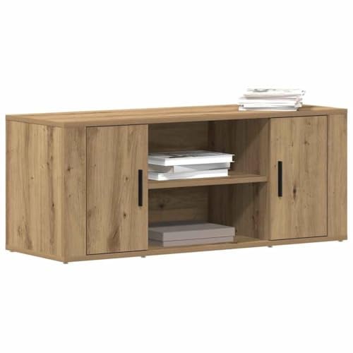 vidaXL TV-Schränk 100 x 35 x 40 cm Artisan-Eiche Holzwerkstoff | Bietet ausreichend Platz für die Aufbewahrung von Medienartikeln, Moderner Stil mit klaren Linien,